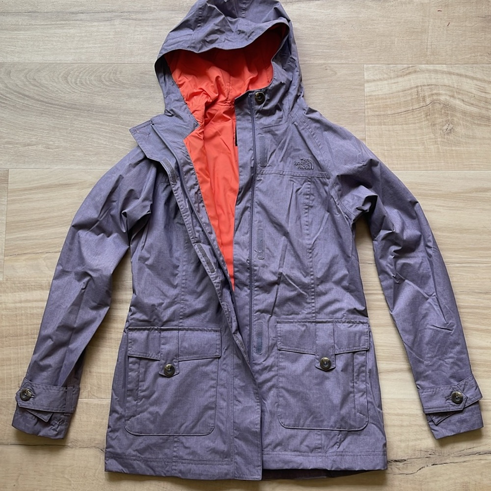 The North Face rain jacket